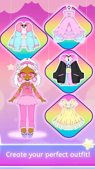 Скачать взлом Mimistar dress up chibi doll (Министар)  [МОД Все открыто] — полная версия apk на Андроид screen 3