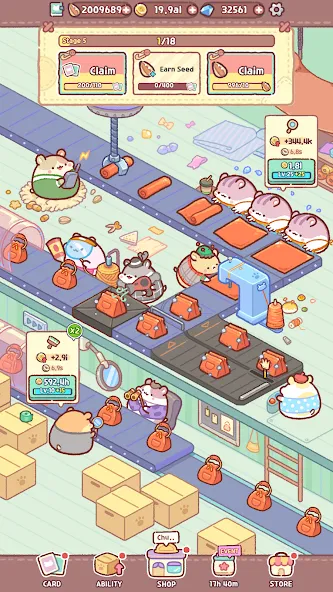 Скачать взлом Hamster Bag Factory : Tycoon (Хэмстер сумка фабрика)  [МОД Unlocked] — стабильная версия apk на Андроид screen 4