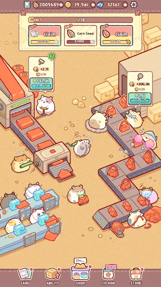 Скачать взлом Hamster Bag Factory : Tycoon (Хэмстер сумка фабрика)  [МОД Unlocked] — стабильная версия apk на Андроид screen 5