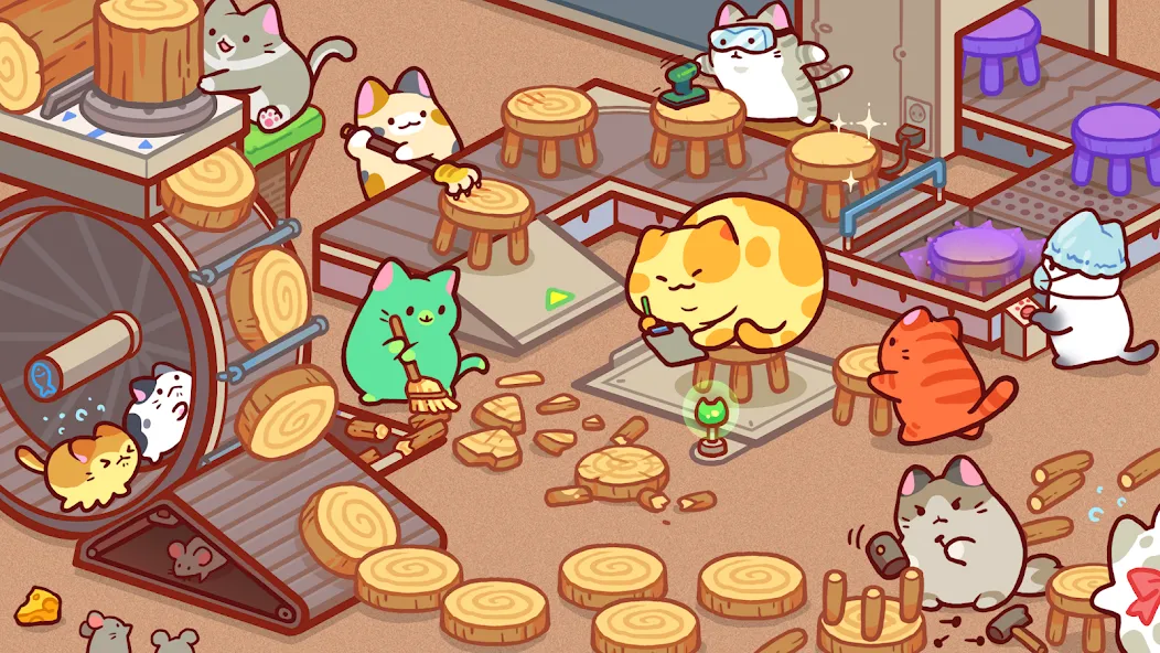 Взлом Kitty Cat Tycoon (Китти Кэт Тайкун)  [МОД Много монет] — стабильная версия apk на Андроид screen 1