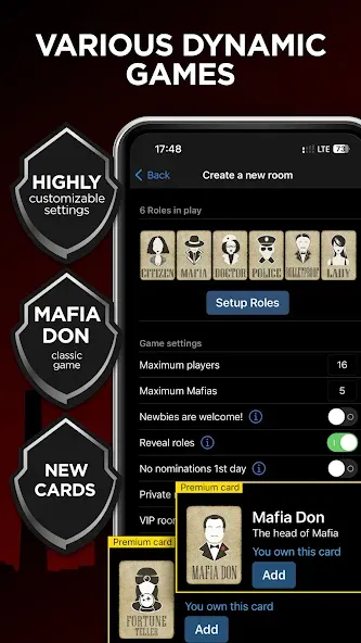 Взлом Mafia Online With Video Chat  [МОД Бесконечные монеты] — полная версия apk на Андроид screen 4