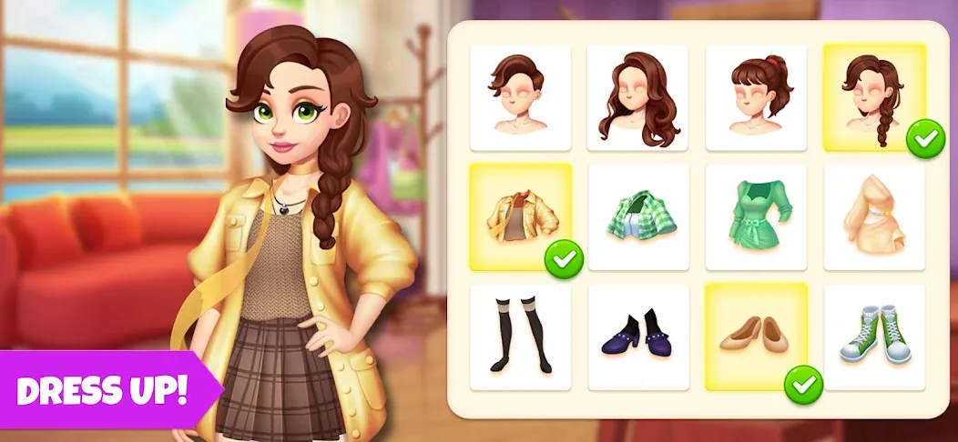 Взломанная Makeover Blast: Dressup Salon (Мейковер Бласт)  [МОД Menu] — полная версия apk на Андроид screen 3