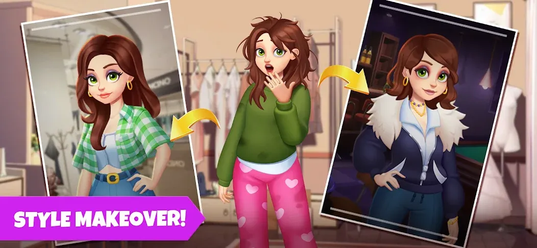 Взломанная Makeover Blast: Dressup Salon (Мейковер Бласт)  [МОД Menu] — полная версия apk на Андроид screen 4