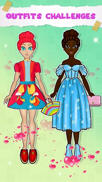 Взломанная Paper Doll Dress up Games  [МОД Unlimited Money] — стабильная версия apk на Андроид screen 3