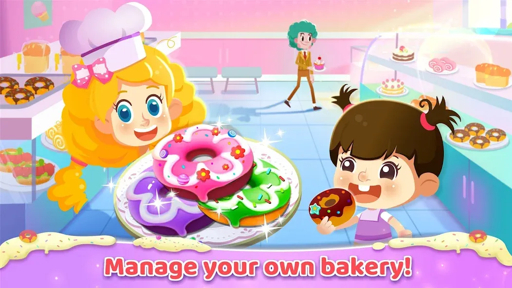 Скачать взлом Little Panda: Sweet Bakery  [МОД Menu] — стабильная версия apk на Андроид screen 1