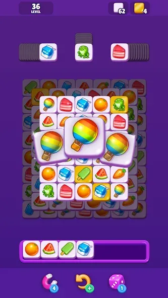 Скачать взломанную Tile Match — Matching Game (Тайл Матч)  [МОД Mega Pack] — последняя версия apk на Андроид screen 3