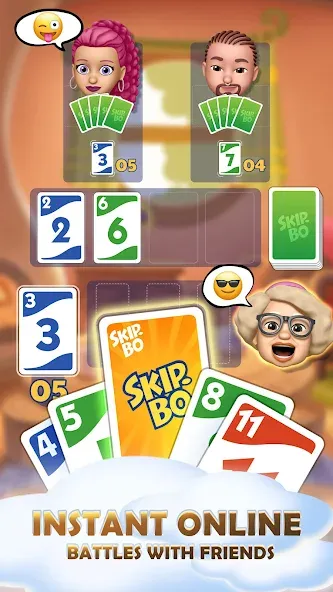 Скачать взломанную Skip-Bo (кип)  [МОД Много денег] — последняя версия apk на Андроид screen 2