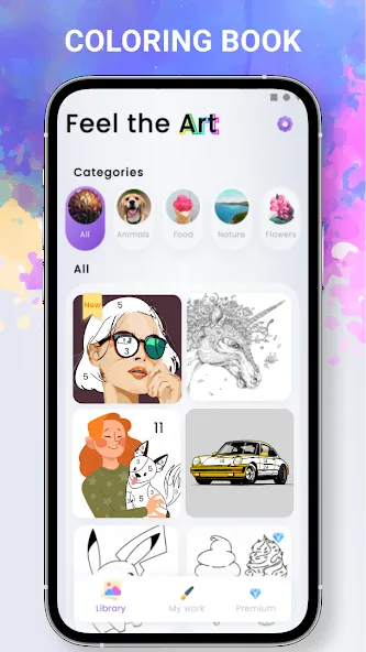 Взлом Paint by numbers — Color book  [МОД Бесконечные деньги] — стабильная версия apk на Андроид screen 1