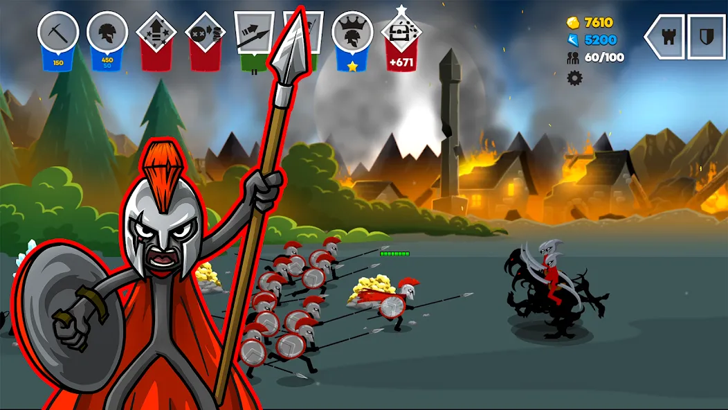 Взломанная Stick War: Saga (Стик Вар 3)  [МОД Unlocked] — стабильная версия apk на Андроид screen 3