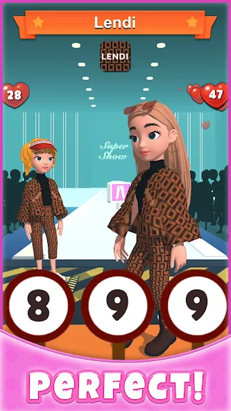 Взломанная Catwalk Battle — Dress up! (Кэтволк Баттл)  [МОД Меню] — последняя версия apk на Андроид screen 2