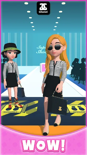 Взломанная Catwalk Battle — Dress up! (Кэтволк Баттл)  [МОД Меню] — последняя версия apk на Андроид screen 4