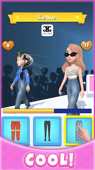 Взломанная Catwalk Battle — Dress up! (Кэтволк Баттл)  [МОД Меню] — последняя версия apk на Андроид screen 5