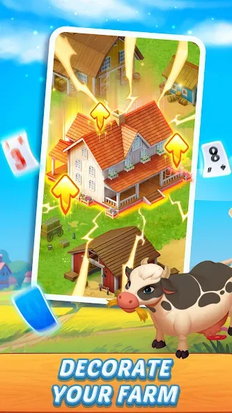 Скачать взлом Solitaire Farm Adventure (Солитер)  [МОД Mega Pack] — последняя версия apk на Андроид screen 4