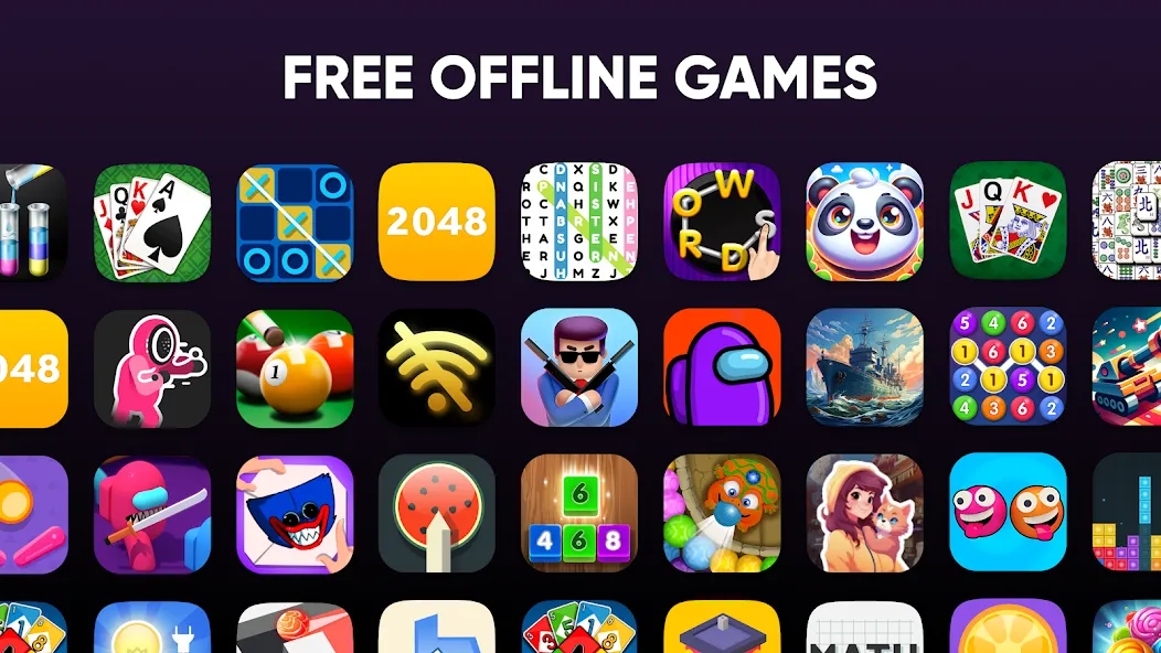 Скачать взлом Offline Games — No WiFi — Fun  [МОД Много денег] — полная версия apk на Андроид screen 1