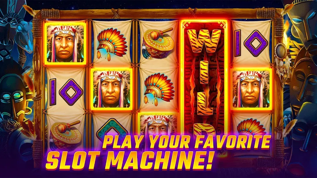 Скачать взломанную Slots WOW Casino Slot Machine (Слотс ВОУ)  [МОД Меню] — последняя версия apk на Андроид screen 5