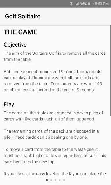 Скачать взлом Golf Solitaire (Гольф солитер)  [МОД Unlocked] — стабильная версия apk на Андроид screen 4