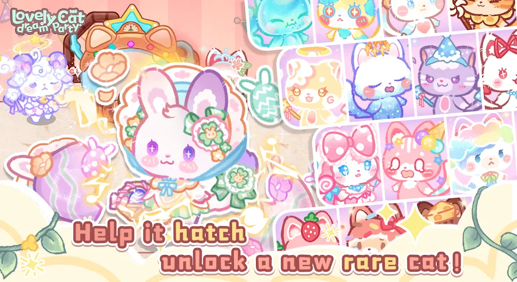 Взломанная Lovely cat dream party (Лавли кэт дрим пати)  [МОД Menu] — стабильная версия apk на Андроид screen 2