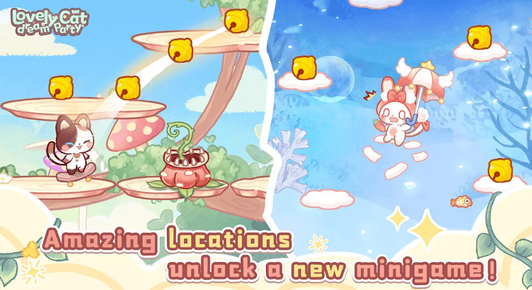 Взломанная Lovely cat dream party (Лавли кэт дрим пати)  [МОД Menu] — стабильная версия apk на Андроид screen 4