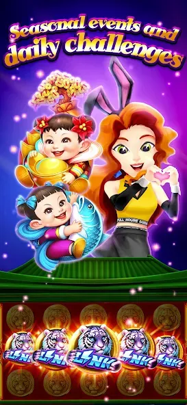 Скачать взломанную Full House Casino — Slots Game (Фулл Хаус Казино)  [МОД Меню] — полная версия apk на Андроид screen 5