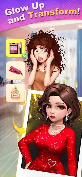 Скачать взлом Merge Lover: Story & Makeover (Мердж Ловер)  [МОД Unlocked] — стабильная версия apk на Андроид screen 2