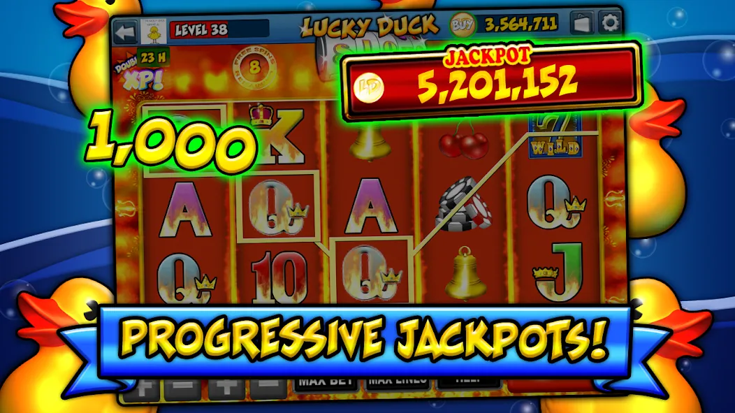 Взломанная Lucky Duck Slots (Лаки Дак Слотс)  [МОД Бесконечные деньги] — стабильная версия apk на Андроид screen 4