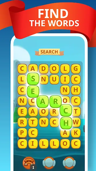 Взлом Word Treasure Hunt  [МОД Все открыто] — полная версия apk на Андроид screen 1