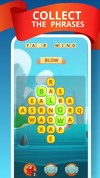 Взлом Word Treasure Hunt  [МОД Все открыто] — полная версия apk на Андроид screen 2