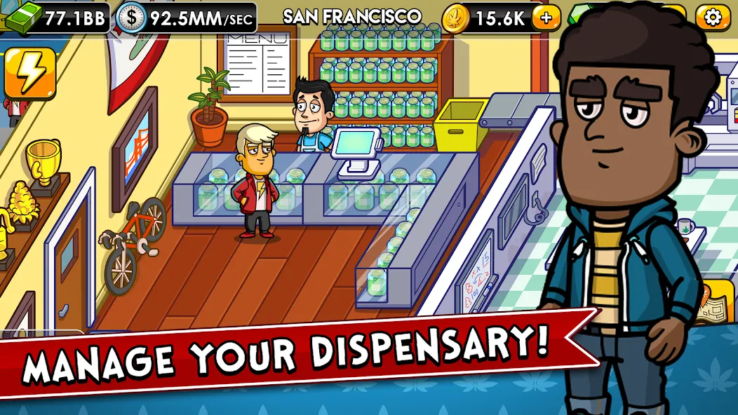 Взломанная Weed Inc: Idle Tycoon (Уид Инк)  [МОД Все открыто] — стабильная версия apk на Андроид screen 3