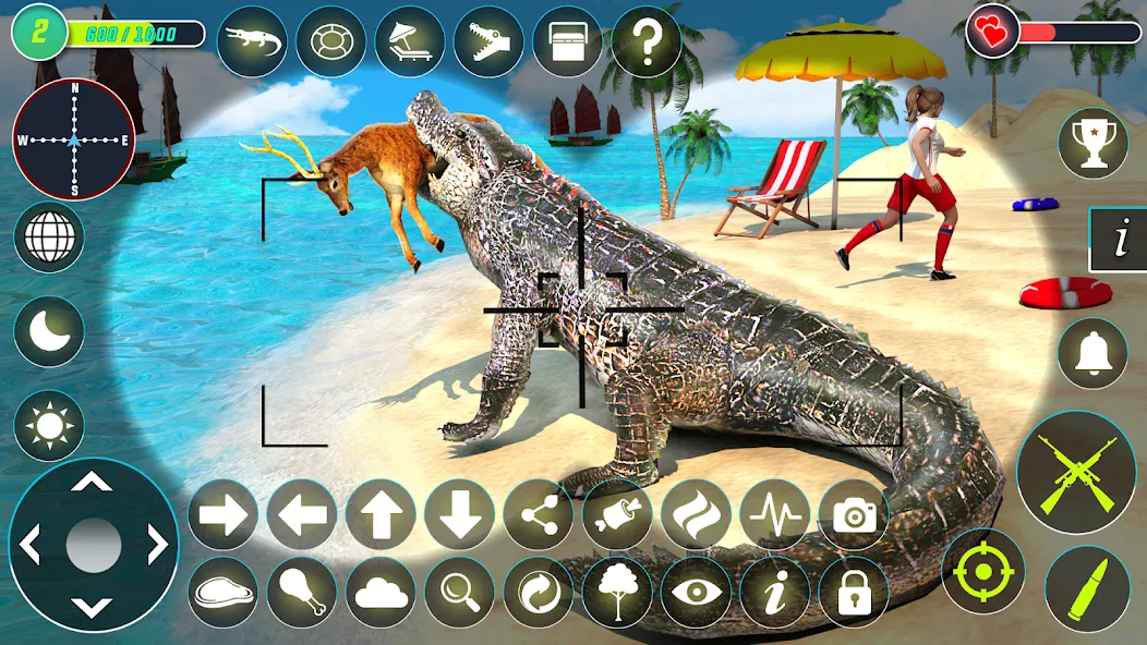 Взломанная Crocodile Hunting Animal Games (Крокодил Охота Игры с животными)  [МОД Unlocked] — стабильная версия apk на Андроид screen 1