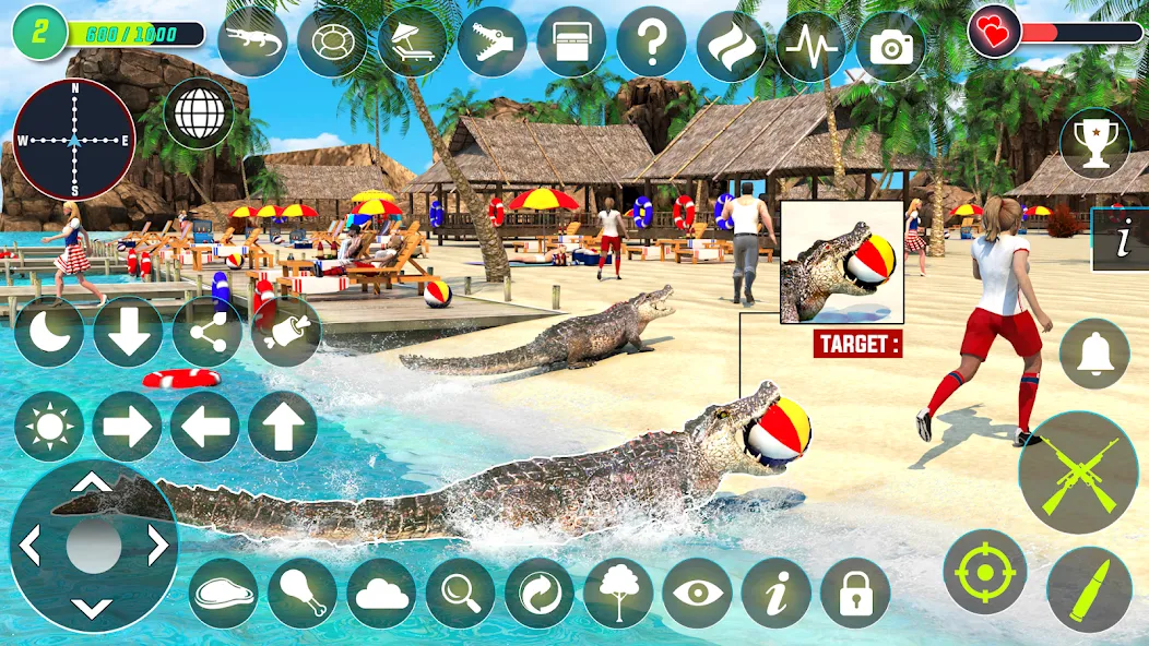 Взломанная Crocodile Hunting Animal Games (Крокодил Охота Игры с животными)  [МОД Unlocked] — стабильная версия apk на Андроид screen 3