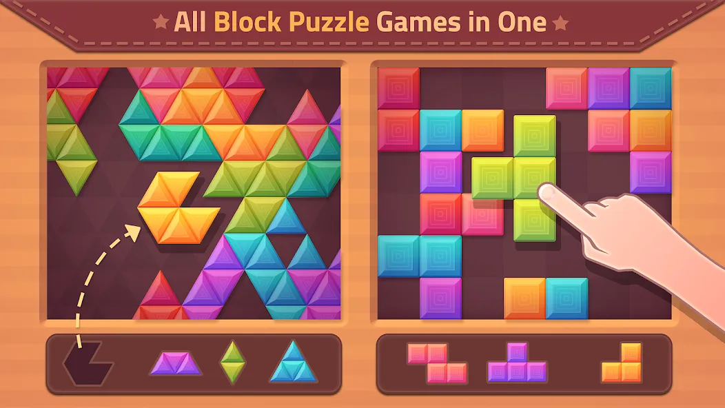 Взлом Triangles & Blocks (Полиблок)  [МОД Unlimited Money] — последняя версия apk на Андроид screen 1