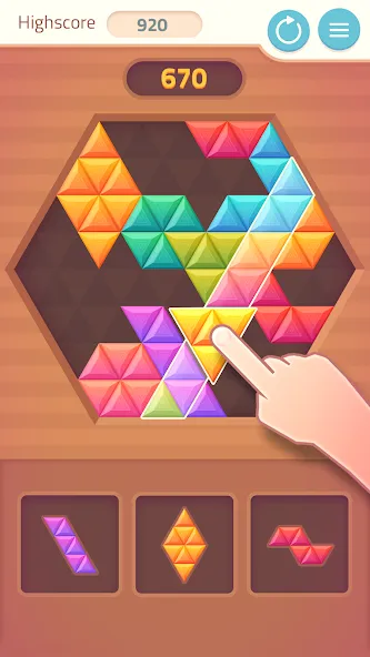 Взлом Triangles & Blocks (Полиблок)  [МОД Unlimited Money] — последняя версия apk на Андроид screen 2