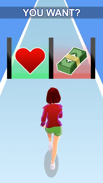 Взлом Girl Run 3D — Fun Running Game (девушка бежит)  [МОД Бесконечные монеты] — последняя версия apk на Андроид screen 1