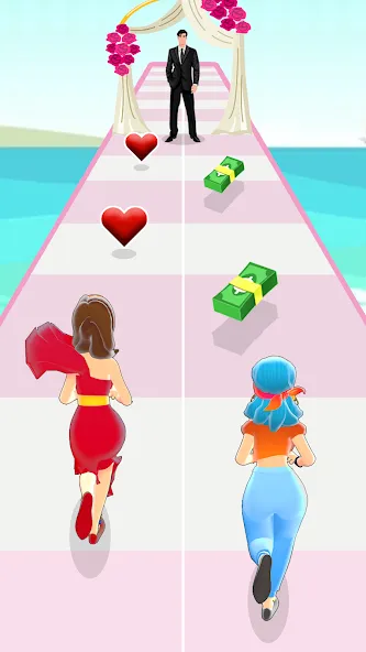 Взлом Girl Run 3D — Fun Running Game (девушка бежит)  [МОД Бесконечные монеты] — последняя версия apk на Андроид screen 2