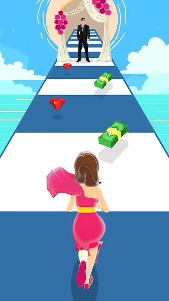 Взлом Girl Run 3D — Fun Running Game (девушка бежит)  [МОД Бесконечные монеты] — последняя версия apk на Андроид screen 4