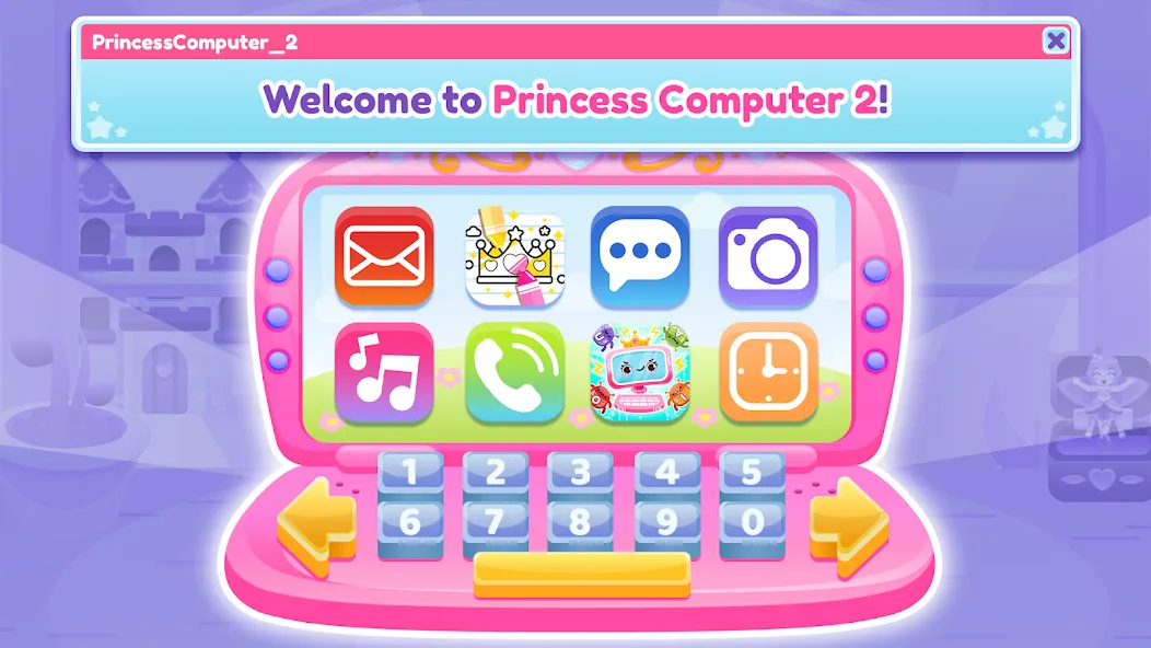 Взломанная Princess Computer 2 Girl Games  [МОД Бесконечные монеты] — последняя версия apk на Андроид screen 1