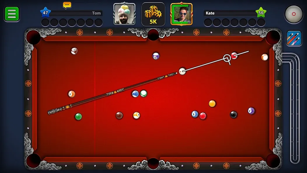 Взломанная 8 Ball Pool (Шаровый Бильярд)  [МОД Unlimited Money] — последняя версия apk на Андроид screen 2