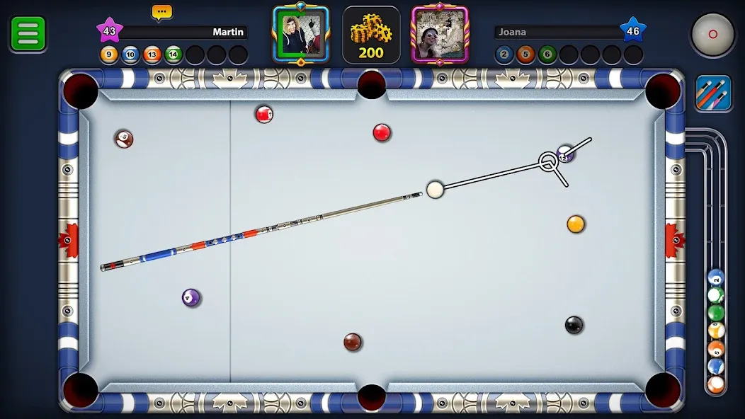 Взломанная 8 Ball Pool (Шаровый Бильярд)  [МОД Unlimited Money] — последняя версия apk на Андроид screen 3