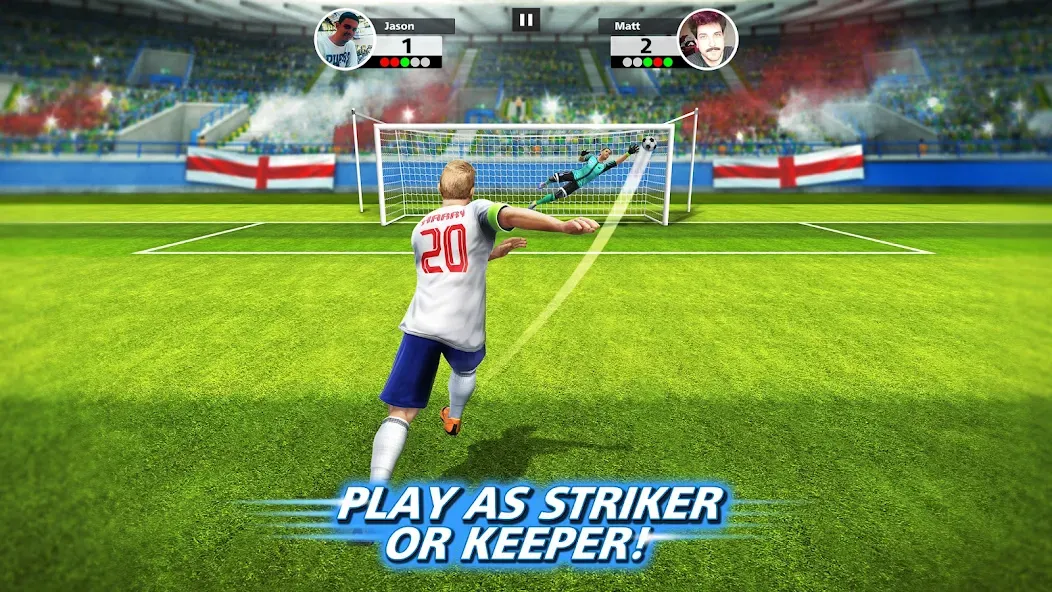 Взлом Football Strike: Online Soccer (Футбольный забастовка)  [МОД Много монет] — полная версия apk на Андроид screen 1