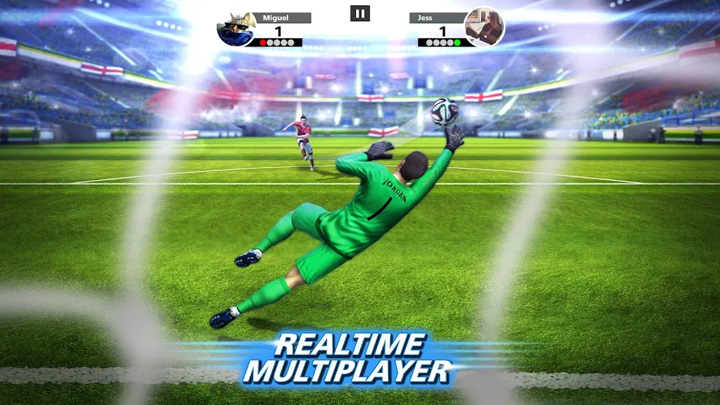 Взлом Football Strike: Online Soccer (Футбольный забастовка)  [МОД Много монет] — полная версия apk на Андроид screen 2