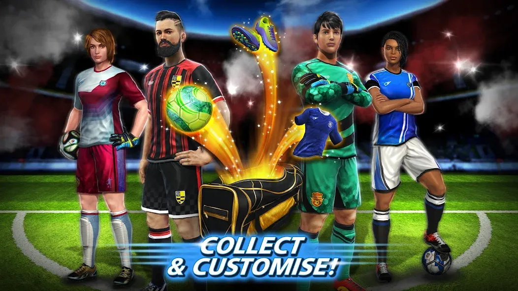 Взлом Football Strike: Online Soccer (Футбольный забастовка)  [МОД Много монет] — полная версия apk на Андроид screen 4