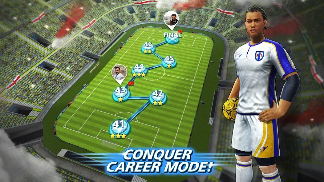 Взлом Football Strike: Online Soccer (Футбольный забастовка)  [МОД Много монет] — полная версия apk на Андроид screen 5