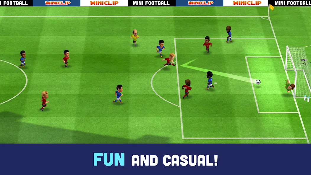 Скачать взлом Mini Football — Mobile Soccer (Мини Футбол)  [МОД Unlocked] — стабильная версия apk на Андроид screen 2