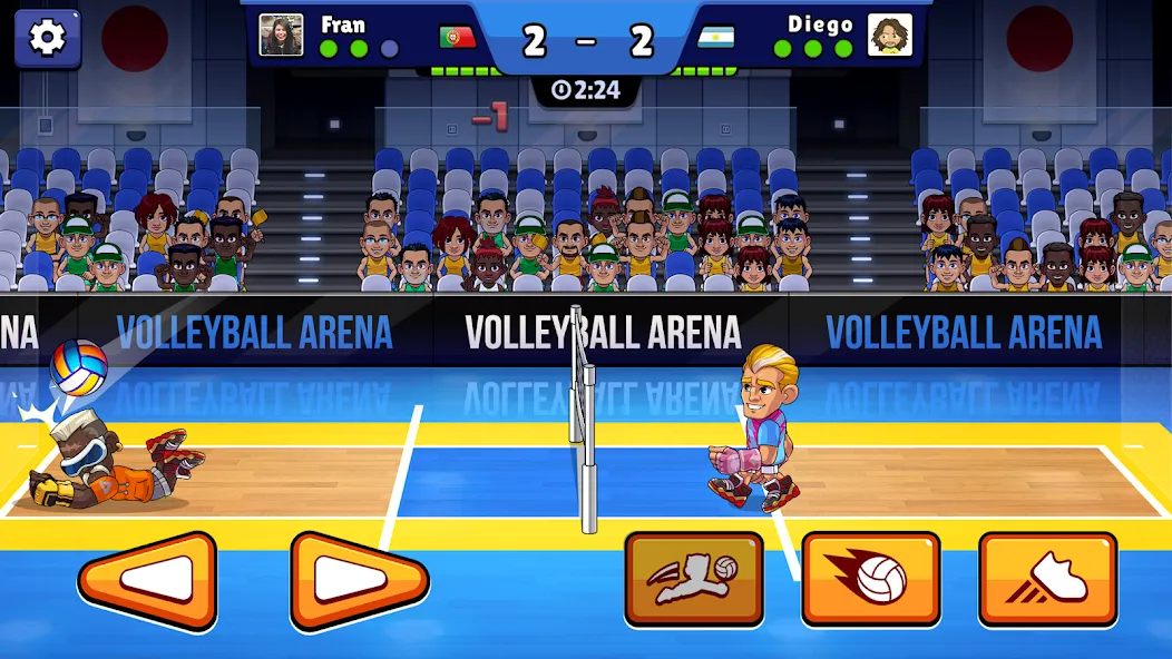 Взлом Volleyball Arena: Spike Hard (Волейбольная арена)  [МОД Бесконечные монеты] — полная версия apk на Андроид screen 1