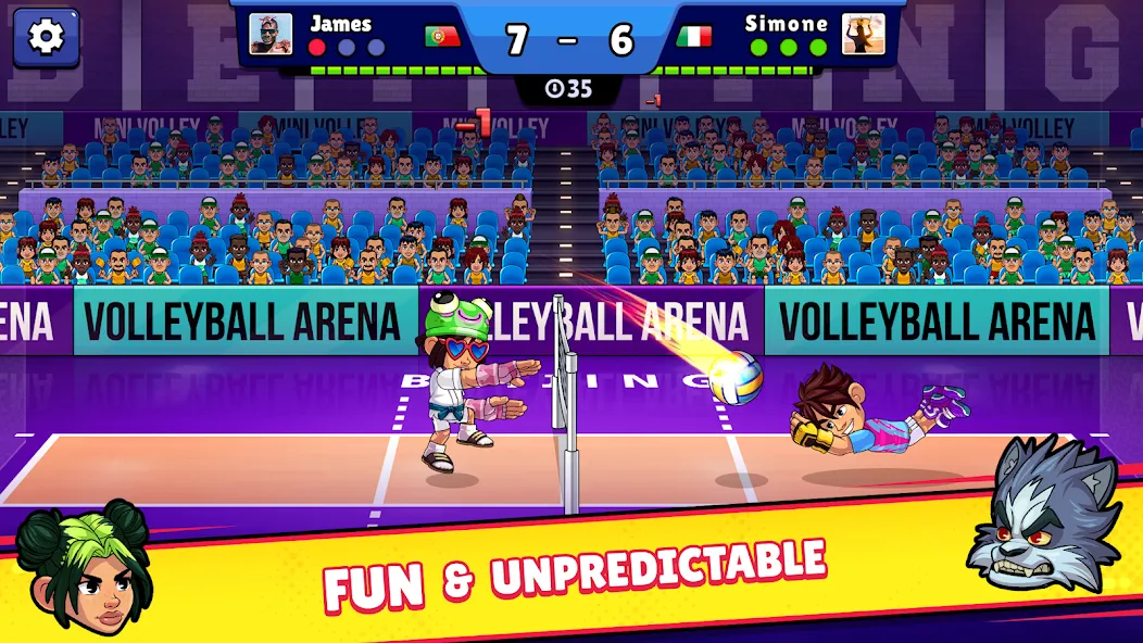 Взлом Volleyball Arena: Spike Hard (Волейбольная арена)  [МОД Бесконечные монеты] — полная версия apk на Андроид screen 2