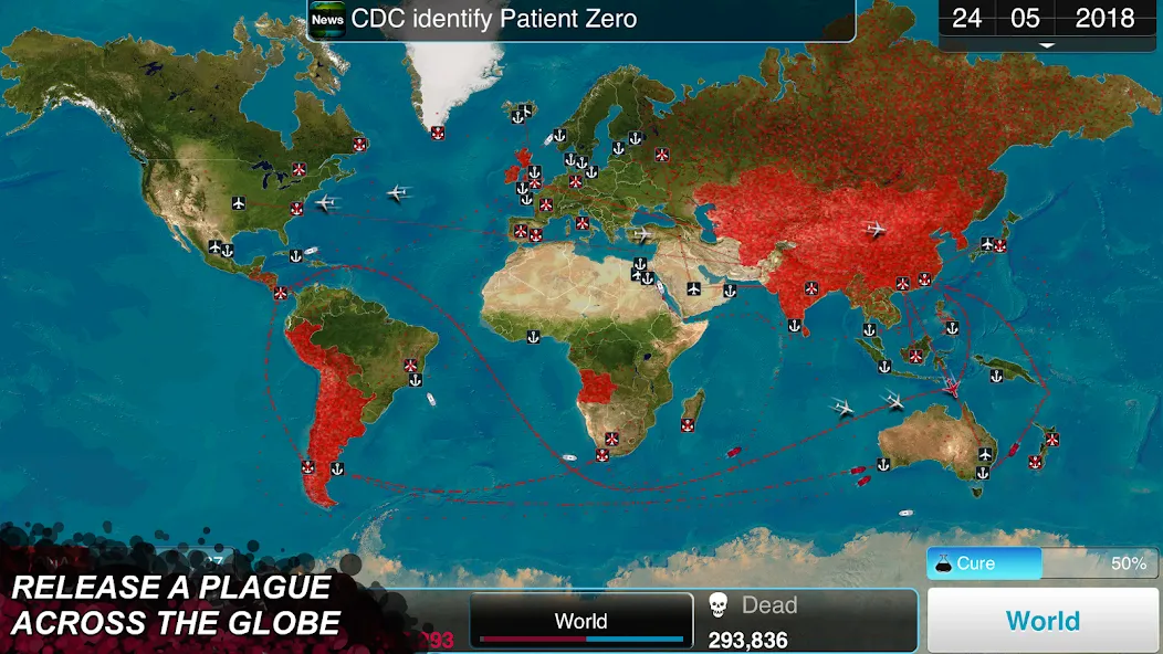 Скачать взломанную Plague Inc.  [МОД Все открыто] — полная версия apk на Андроид screen 2