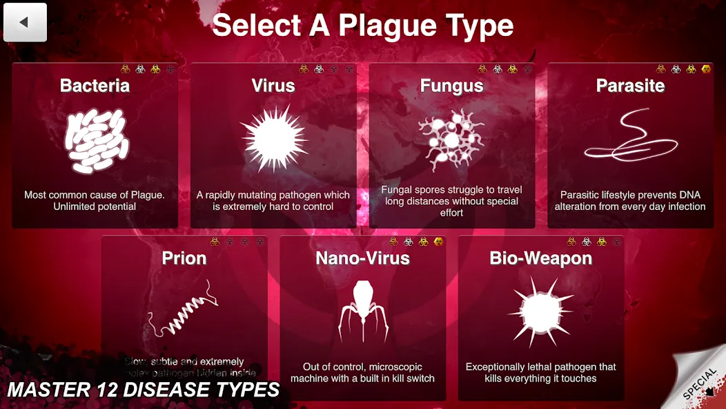 Скачать взломанную Plague Inc.  [МОД Все открыто] — полная версия apk на Андроид screen 4