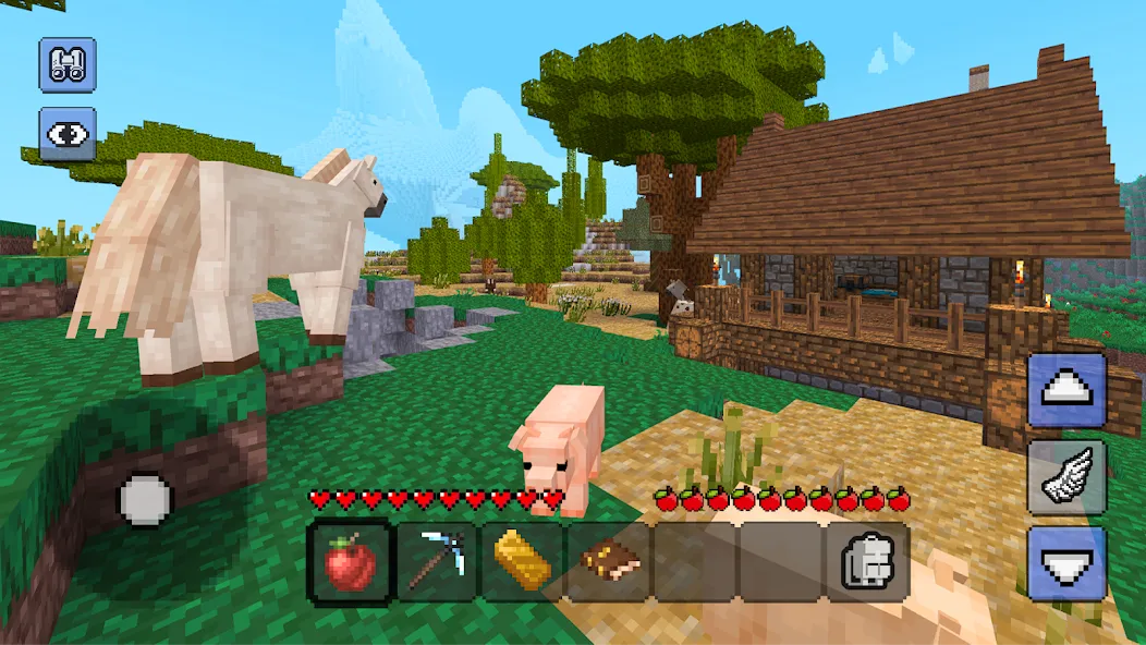 Скачать взломанную Megacraft — Block Craft (Мегакрафт)  [МОД Mega Pack] — полная версия apk на Андроид screen 5