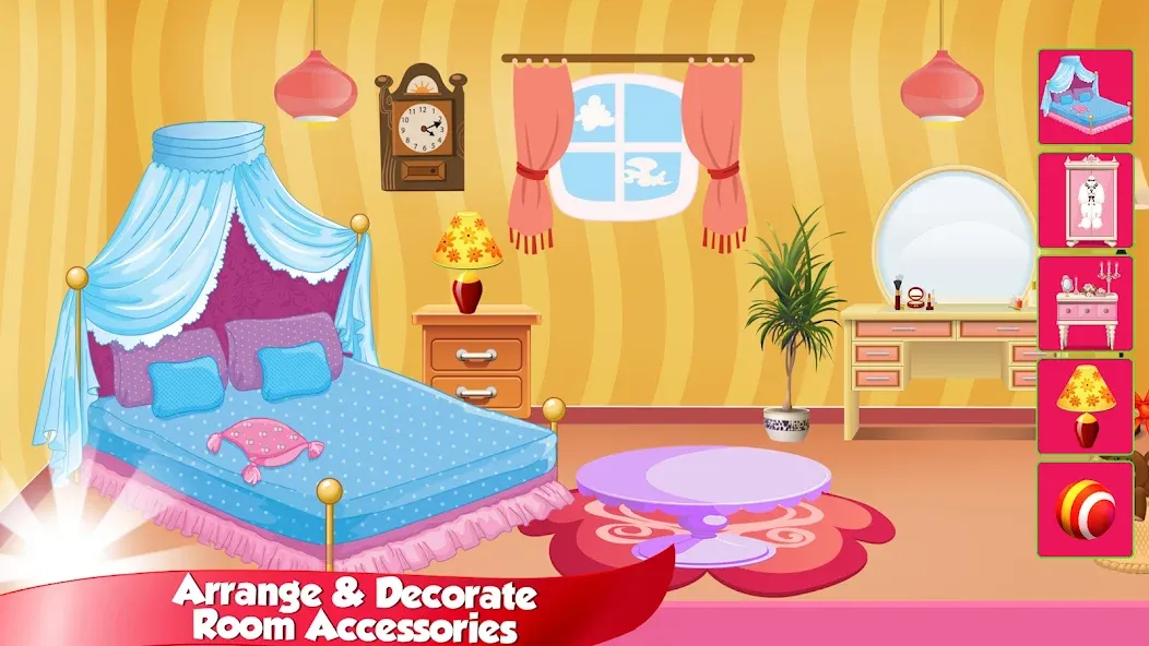 Взлом Girl Doll House Design & Clean  [МОД Menu] — последняя версия apk на Андроид screen 4