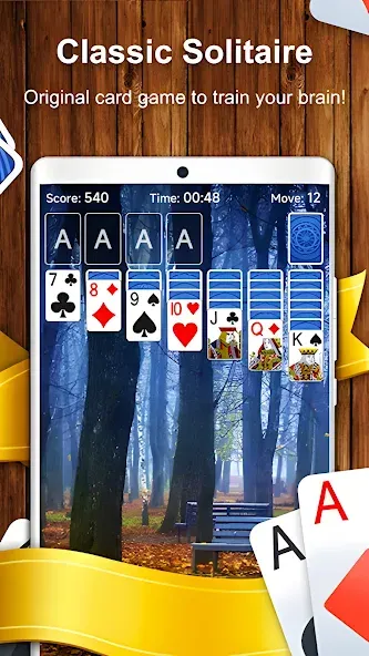 Скачать взлом Solitaire Card Game (Солитер карточная игра)  [МОД Mega Pack] — полная версия apk на Андроид screen 2